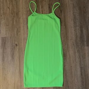 Like green mini dress